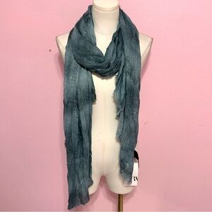 ZARA LIMITED EDITION TEAL METALLIC SHAWL/SCARF